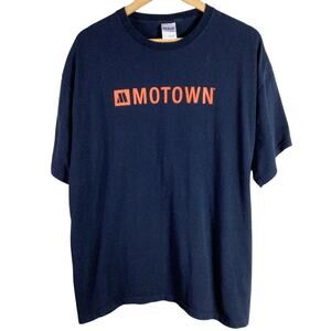 Vintage Motown Quincy Jones music T Shirt Navy Blue XL